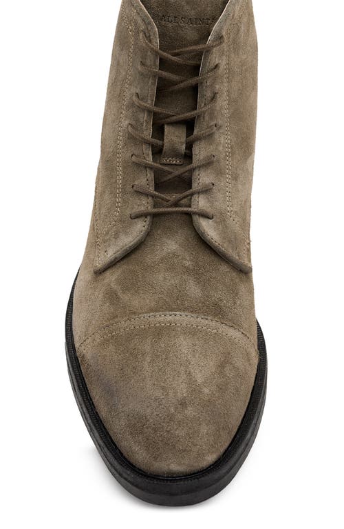 Shop Allsaints Drago Combat Boot In Khaki Green