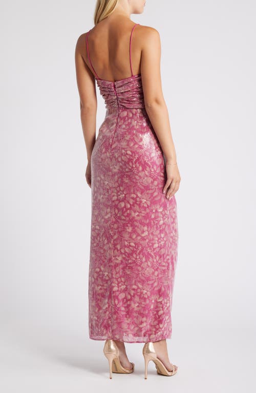 Hutch Luxe Maxi Dress In Fuchsia