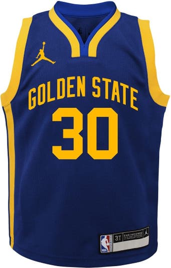 Men's Jordan Brand Stephen Curry Navy Golden State Warriors 2022/23  Statement Edition Name & Number T-Shirt