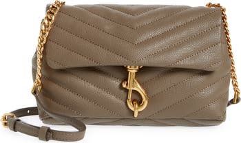 Rebecca Minkoff Chevron Quilted Love Crossbody Bag in Black at Nordstrom