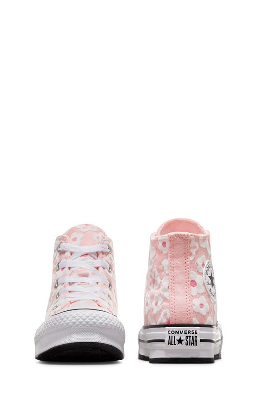 Converse Kids' Chuck Taylor® All Star® Eva Lift Floral High Top Sneaker In Donut Glaze/oops Pink/white