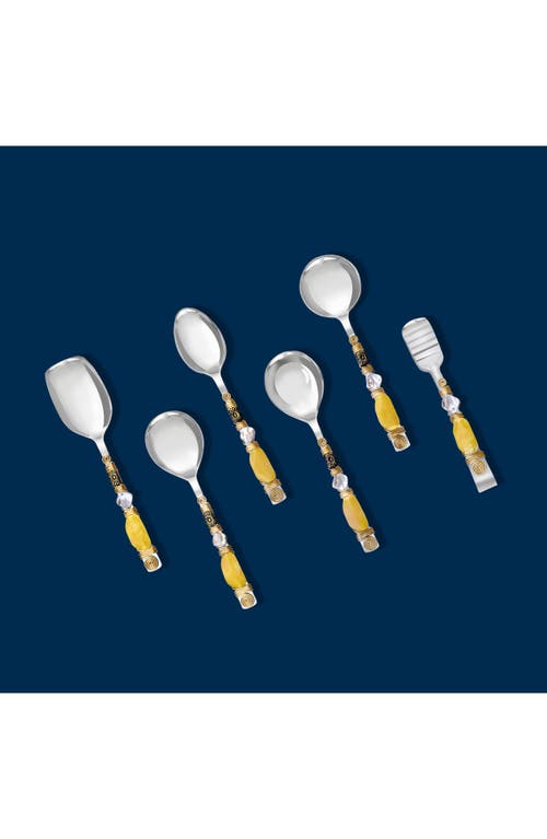 Tiramisu 6-piece Serving Spoons In Yellow