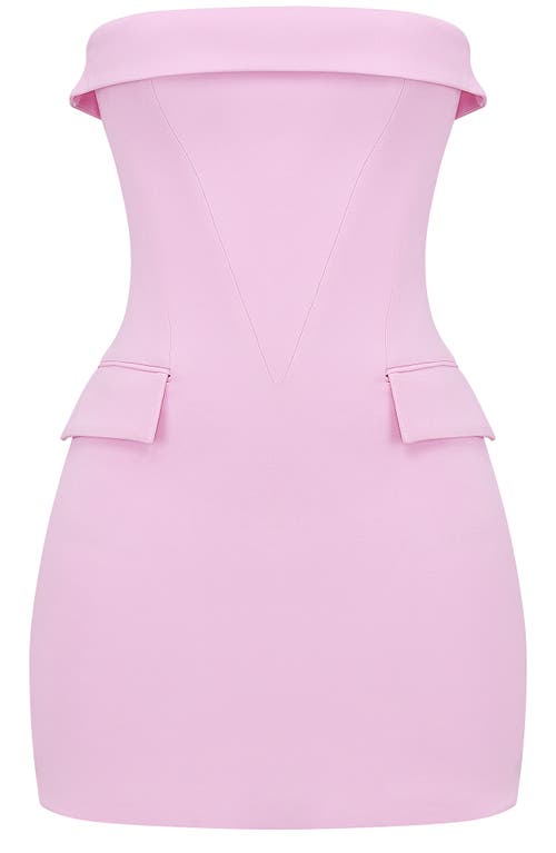 House Of Cb Naia Strapless Minidress In Piroutte