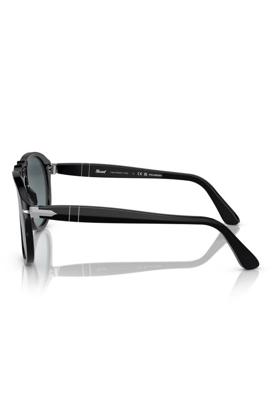 Shop Persol 54mm Polarized Sunglasses In Black