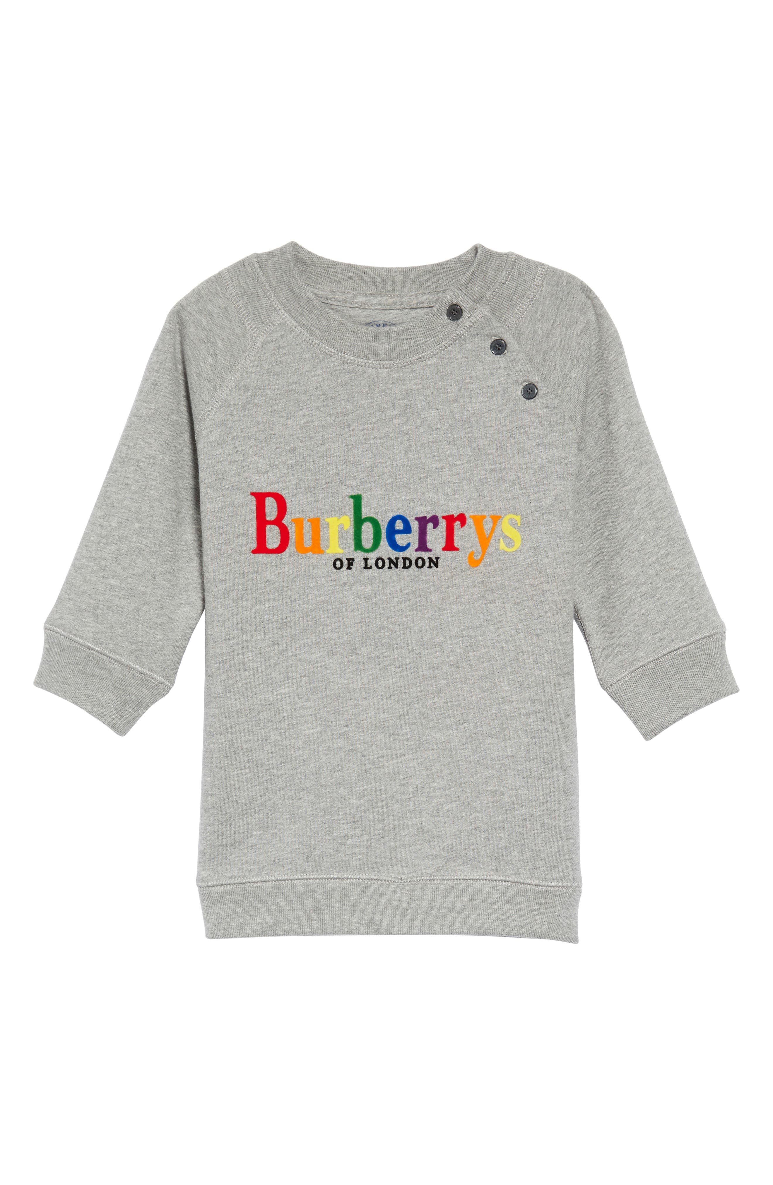 Burberry Mala Archive Logo Sweatshirt Dress Baby Girls
