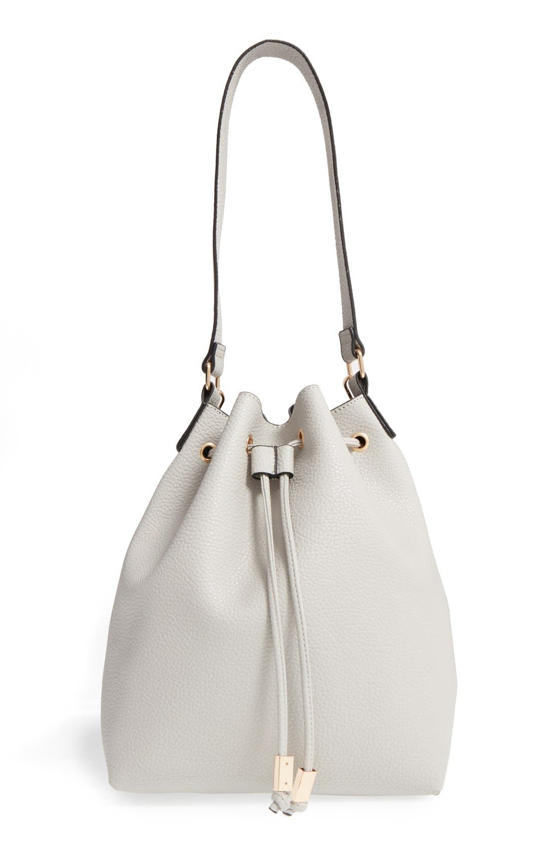 BP. Faux Leather Drawstring Bucket Bag Nordstrom