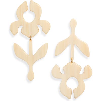Lele Sadoughi Iris Stem Shadow Drop Earrings