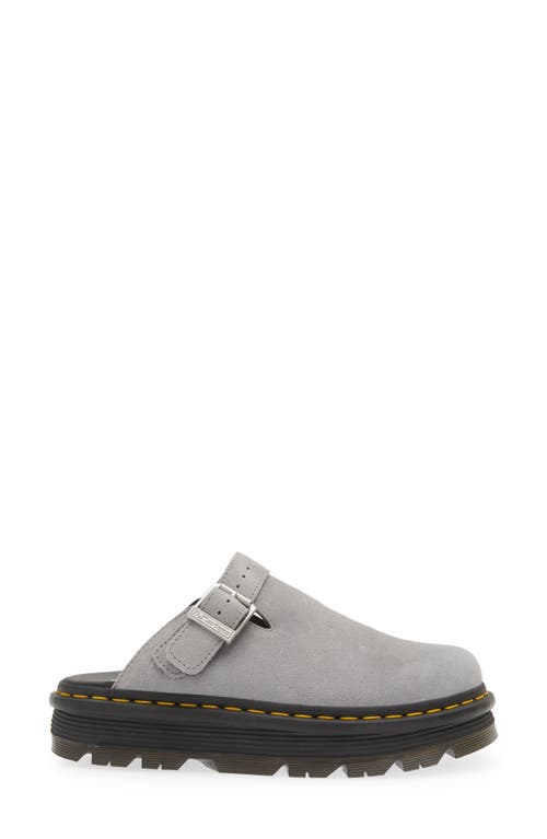 Shop Dr. Martens' Dr. Martens Zebzag Water Resistant Slingback Clog In Ultimate Grey Suede Zebzag