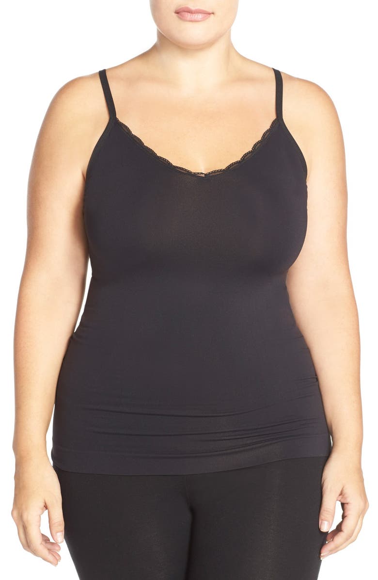 Nordstrom Lingerie Lace Trim Two-Way Seamless Camisole (Plus Size ...