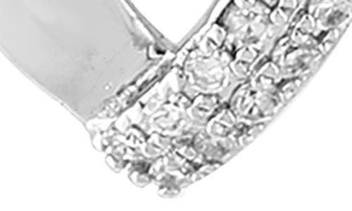 Shop Effy Diamond Drop Earrings In Silver