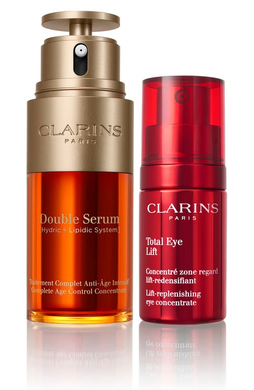 Clarins Double Serum + Total Eye Lift Set USD $179 Value