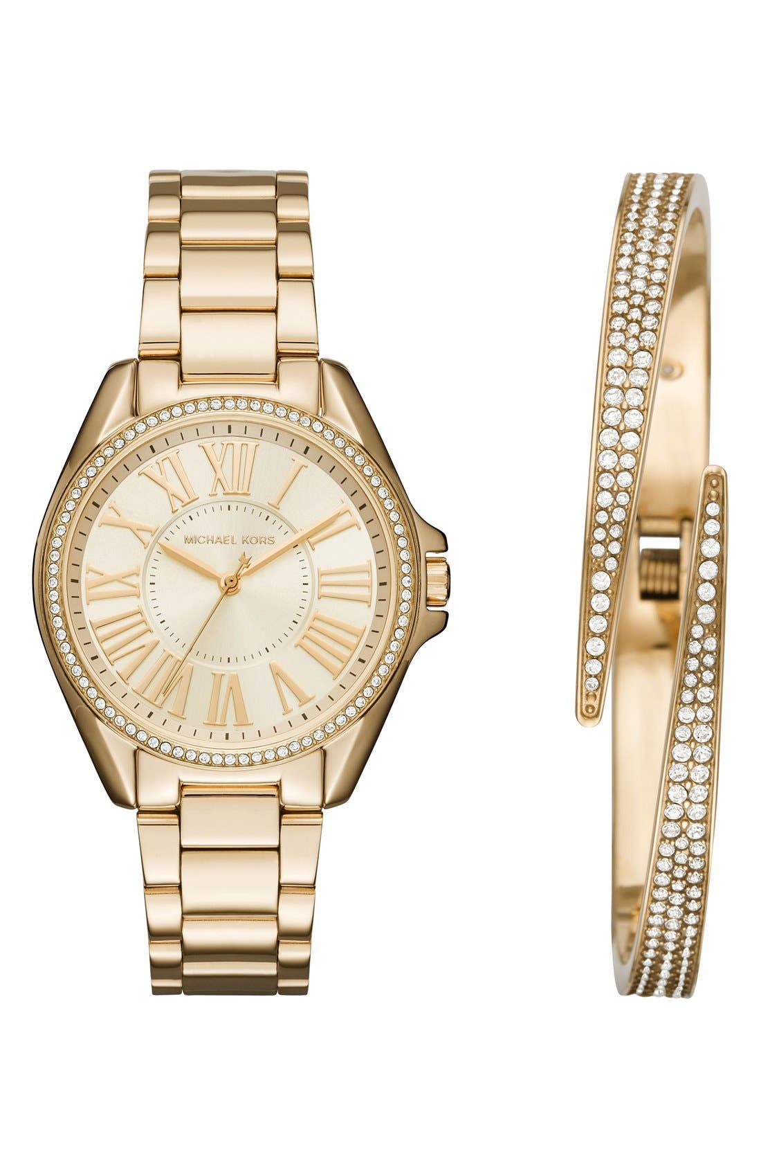 michael kors watch and bangle set