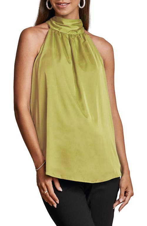 Angel Maternity Halter Blouse Lime at Nordstrom,