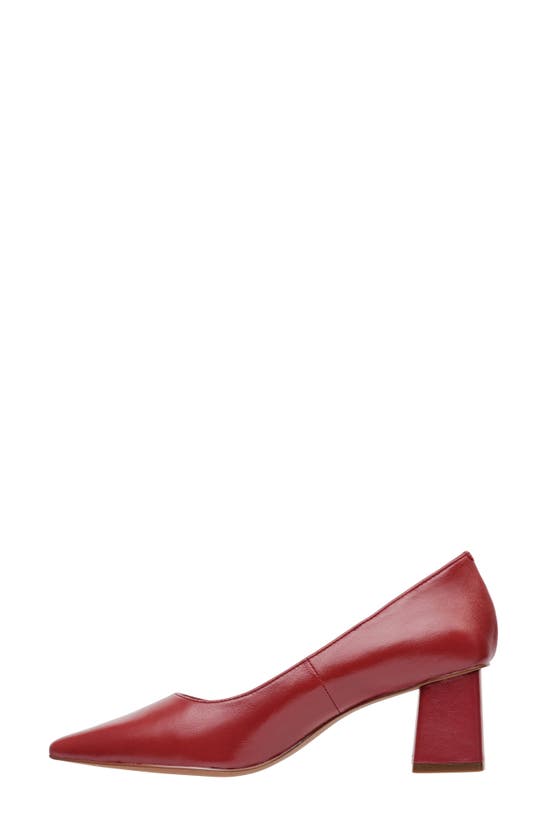 Linea Paolo Bilson Pointed Toe Pump In Red Nappa
