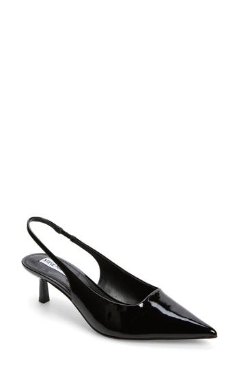 Steve Madden Aliz Slingback Pump In Black Patent