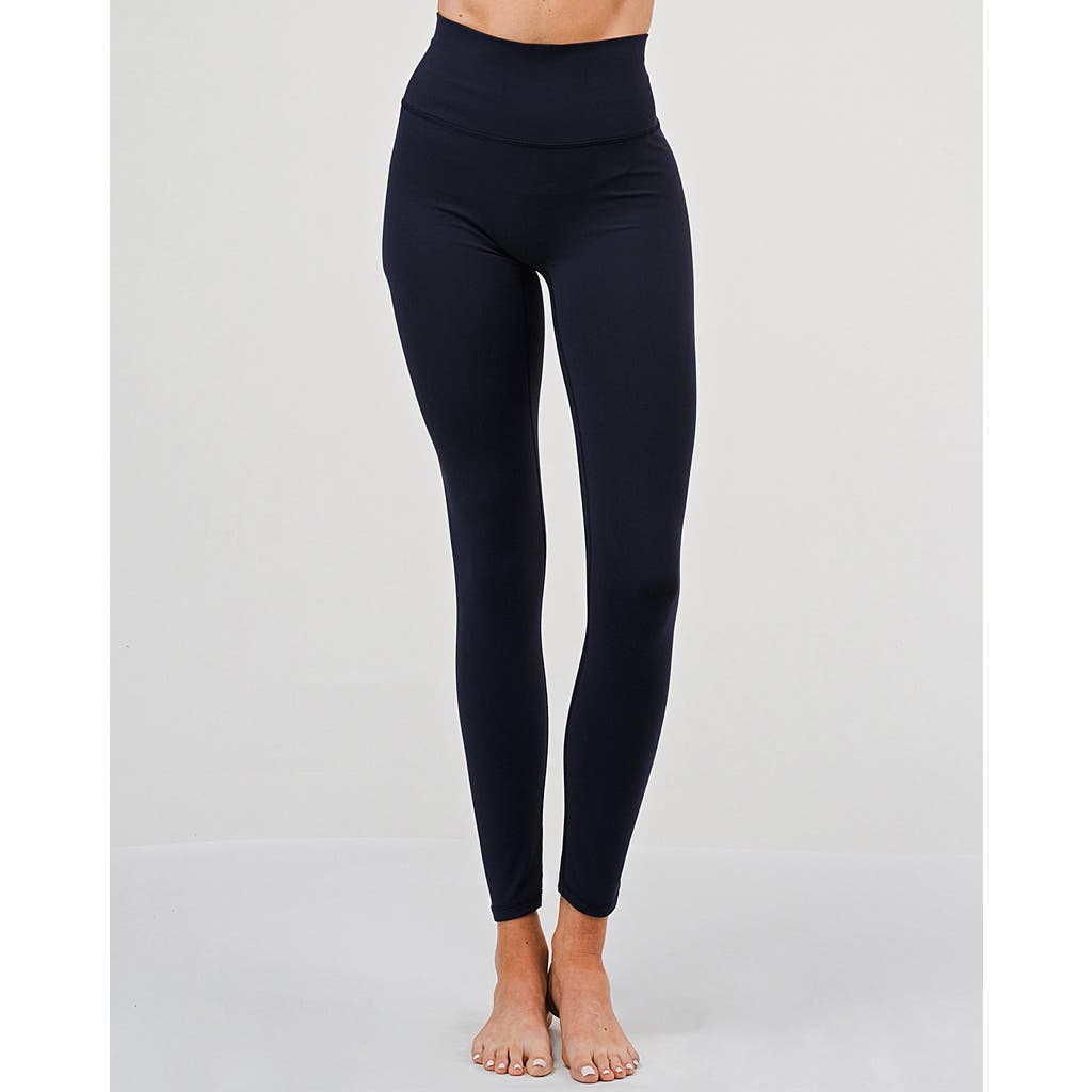 Rebody Active Hybrid Cloudlux Leggings 25" High Waist In Space Navy