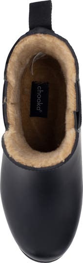 Chooka eastlake chelsea shop faux fur waterproof boot