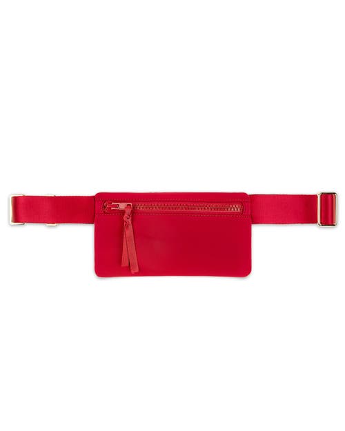 Neoprene Belt Bag in Red