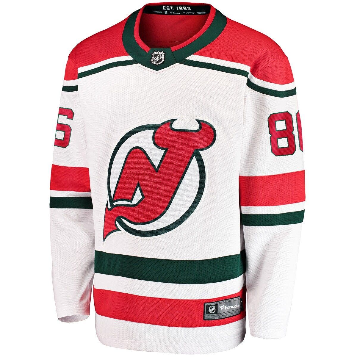 FANATICS Men's Fanatics Branded Jack Hughes White New Jersey Devils