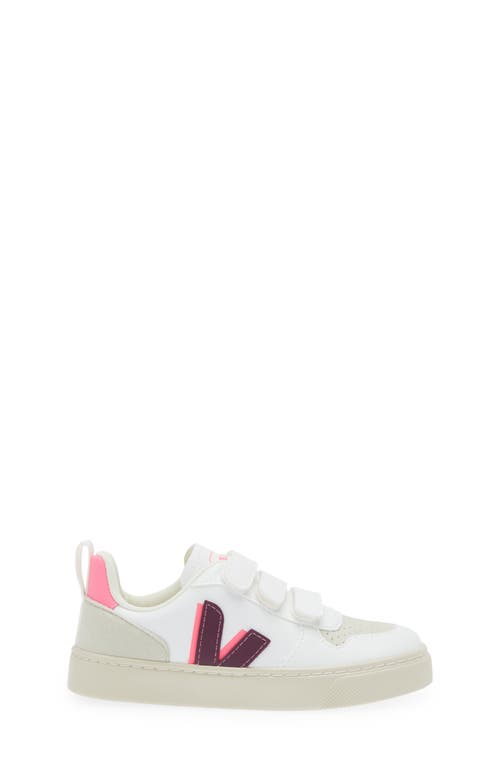 Shop Veja Kids' Small V-10 Sneaker In Magenta/sari