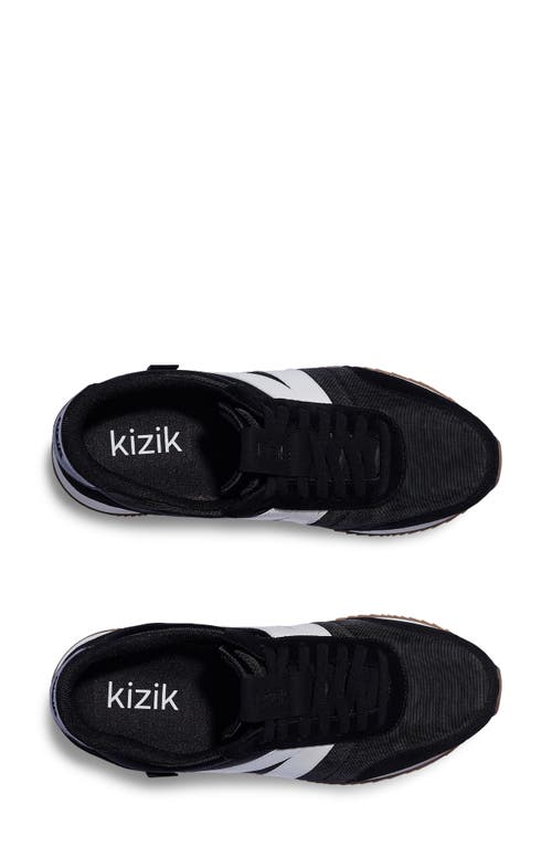 Shop Kizik Milan Hands-free Sneaker In Black/white