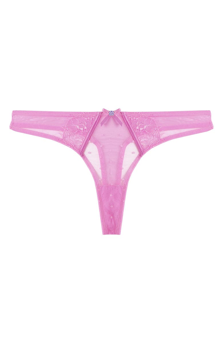Playful Promises Ziggy Lace & Mesh Thong | Nordstrom