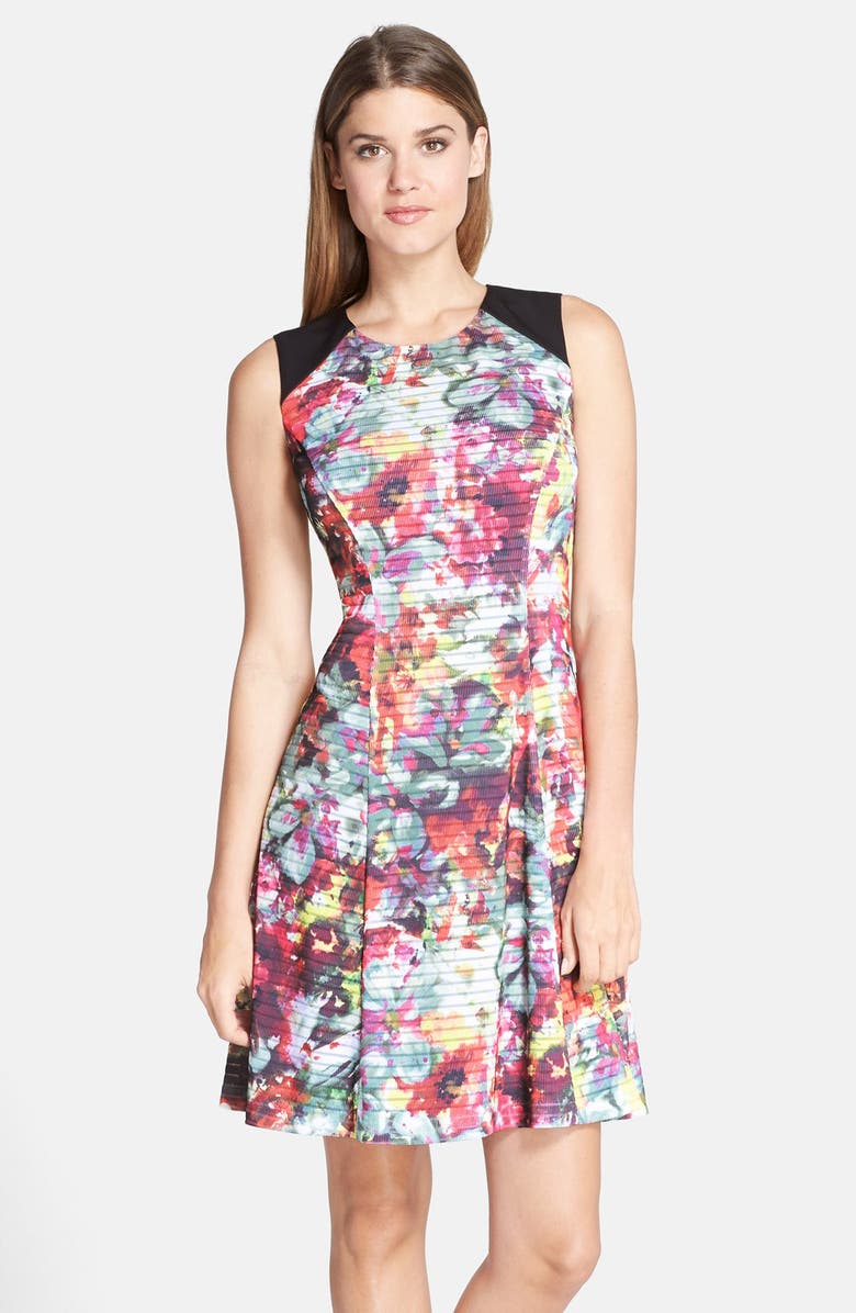 ECI Floral Print Fit & Flare Dress | Nordstrom