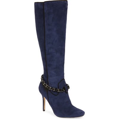 Karl Lagerfeld Paris Maryam Knee High Boot- Blue