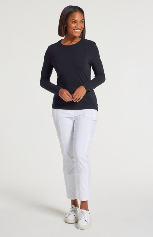 Anatomie Tony Pima Cotton Long-sleeve Top In Black