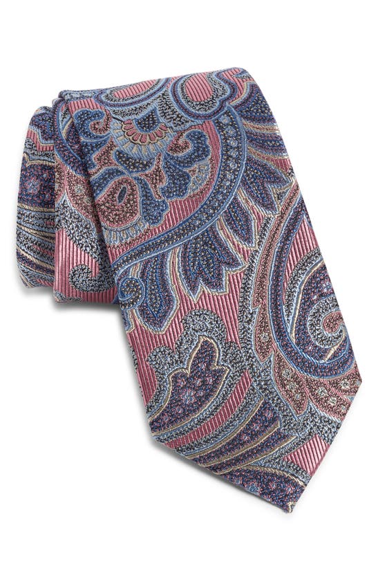 Shop Nordstrom Paisley Silk Tie In Pink