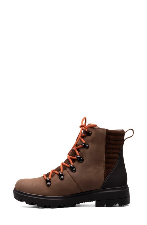 Shop Bogs Holly Waterproof Lace-up Boot In Brown