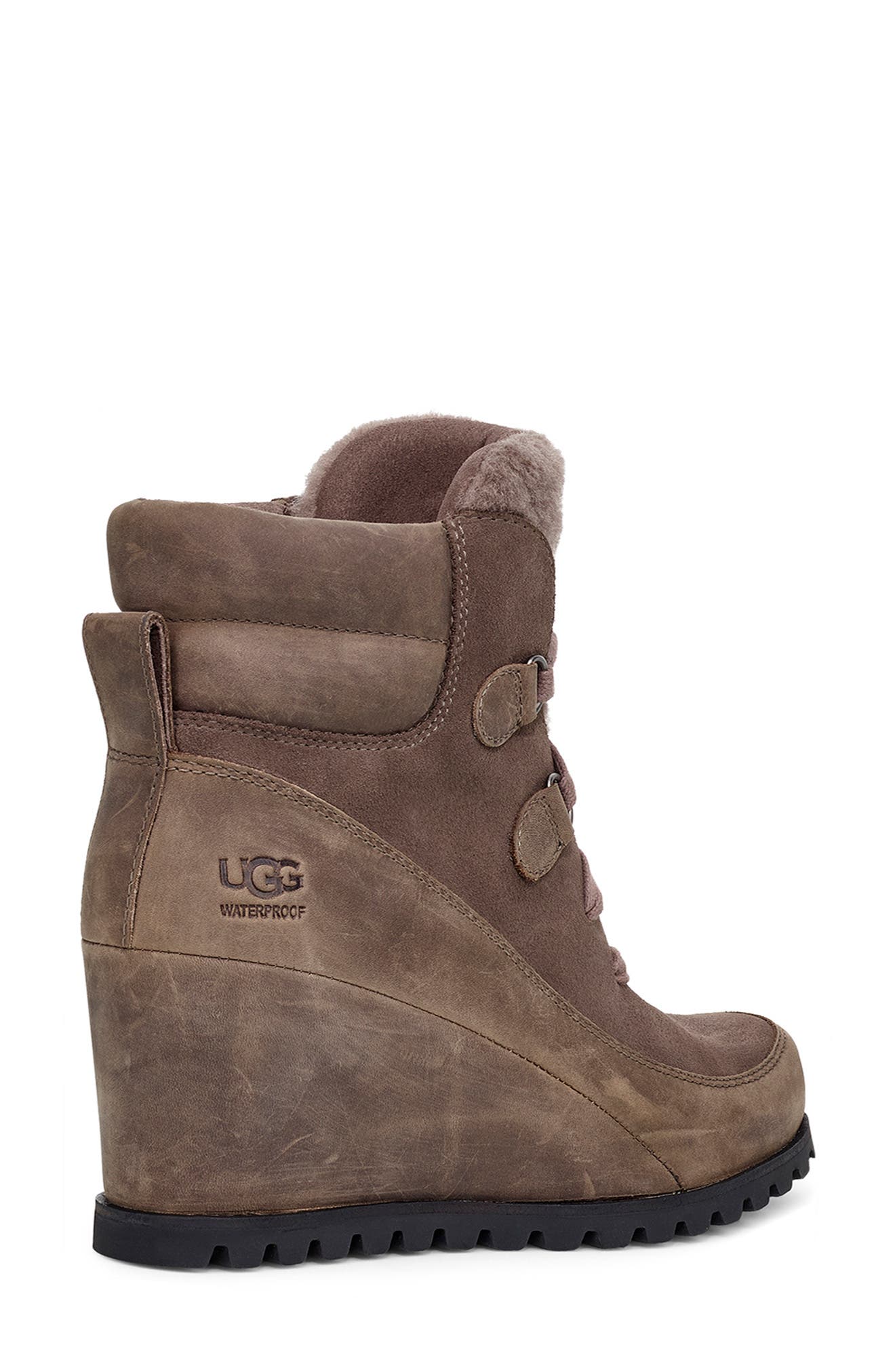 insulated wedge sole boots