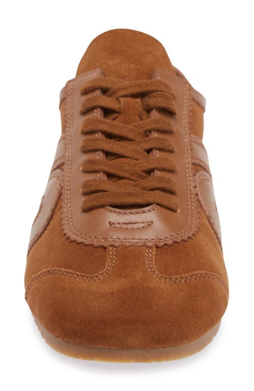 Jeffrey Campbell Aleta Sneaker In Tan Suede Combo