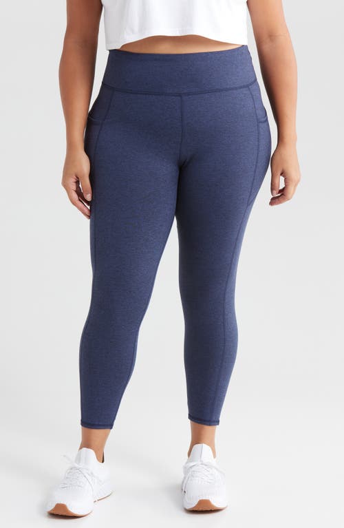 Threads 4 Thought Monica High Waist Pocket 7/8 Leggings (Plus)<br /> in Heather Raw Denim