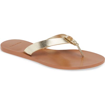Tory Burch Manon Flip Flop- Metallic