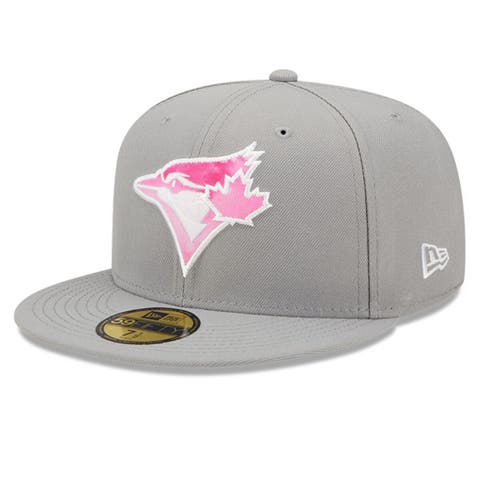 Toronto Blue Jays New Era Chrome Rogue 59FIFTY Fitted Hat - Cream/Pink