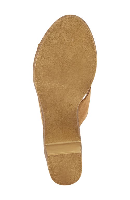 Spring Step Blanchar Platform Sandal In Tan Suede