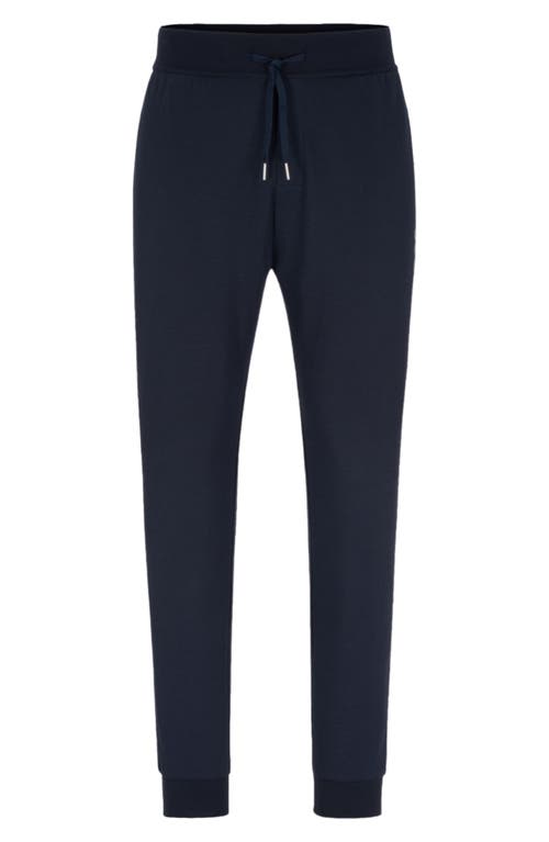 Tracksuit French Terry Pajama Joggers in Dark Blue