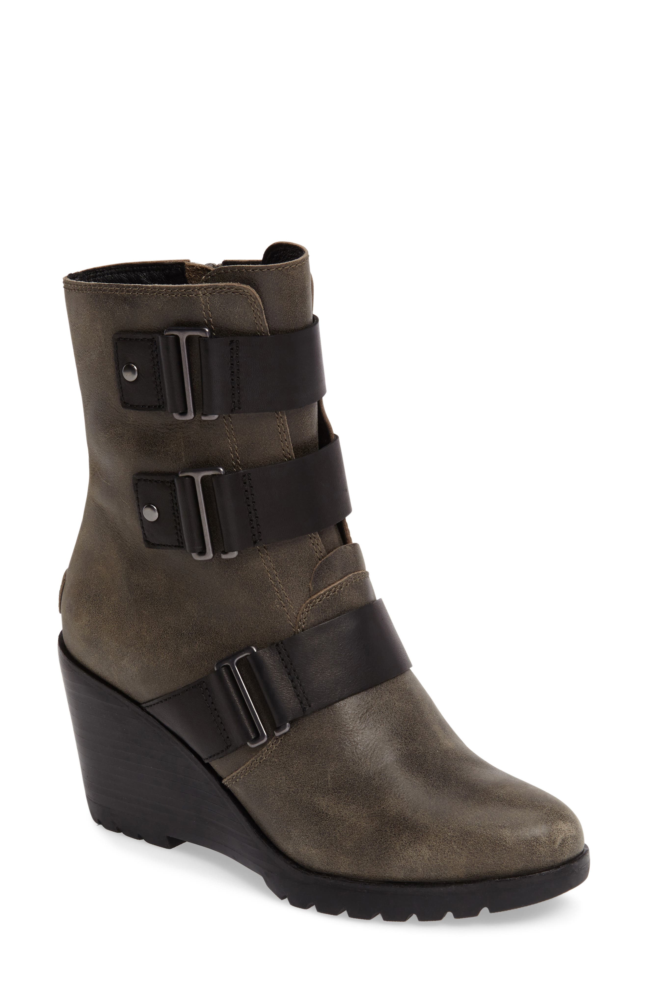 sorel after hours wedge booties