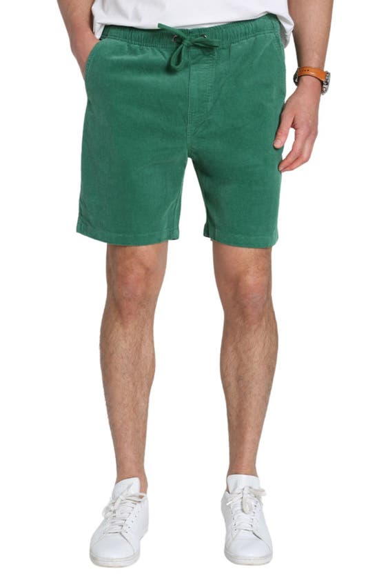 Shop Jachs Stretch Corduroy Pull-on Shorts In Green