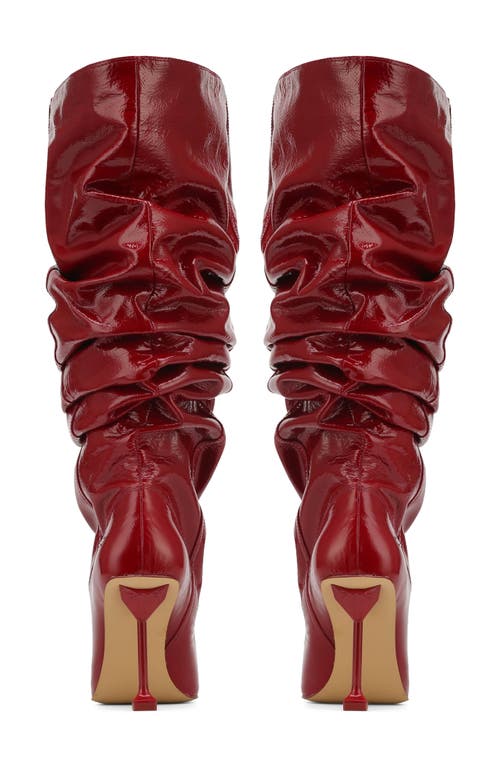 Shop Naked Wolfe Vern Slouch Tall Boot In Red-patent Leather