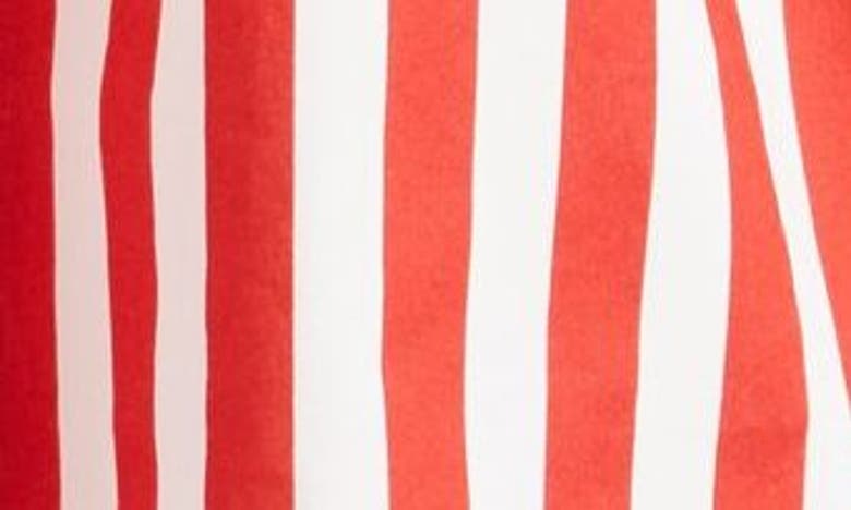 Shop Faithfull The Brand Alboa Stripe Minidress In Bayou Stripe Red