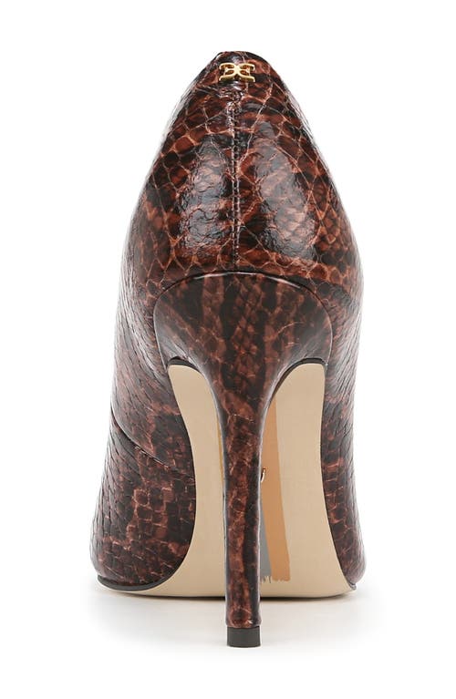 Shop Sam Edelman Hazel Pointed Toe Pump In Stable Brown