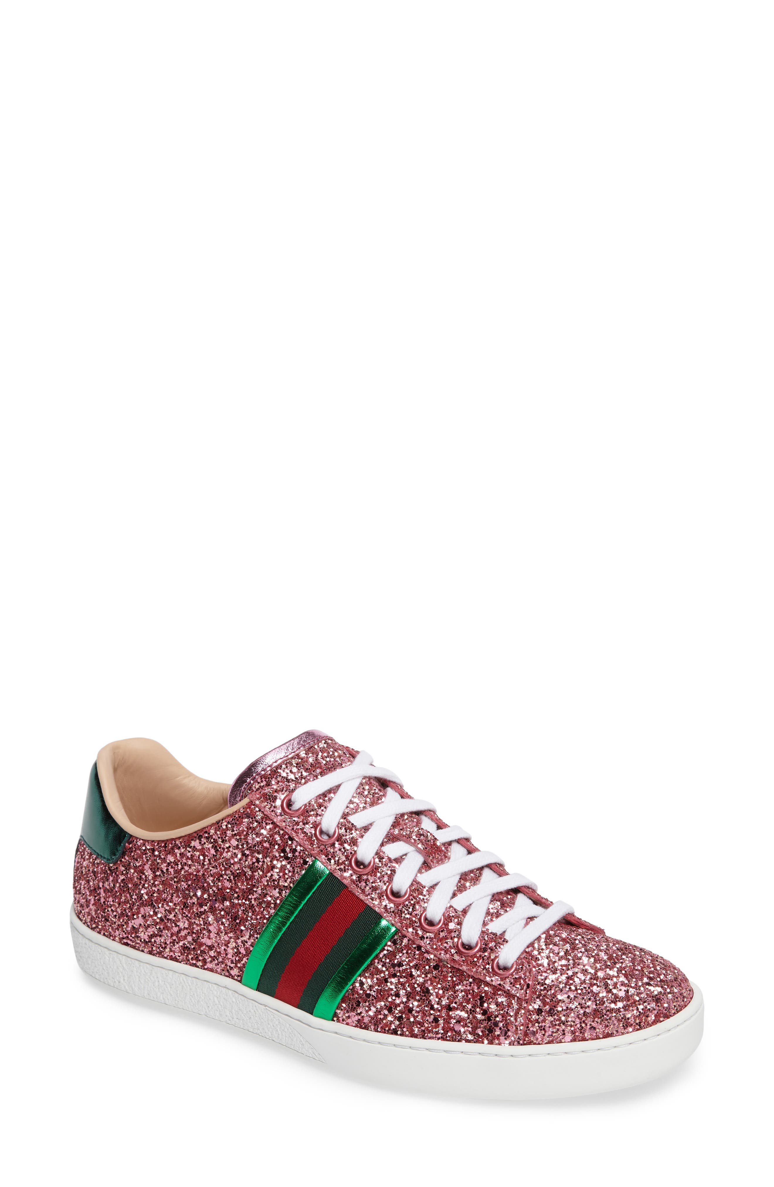 gucci new ace glitter sneakers