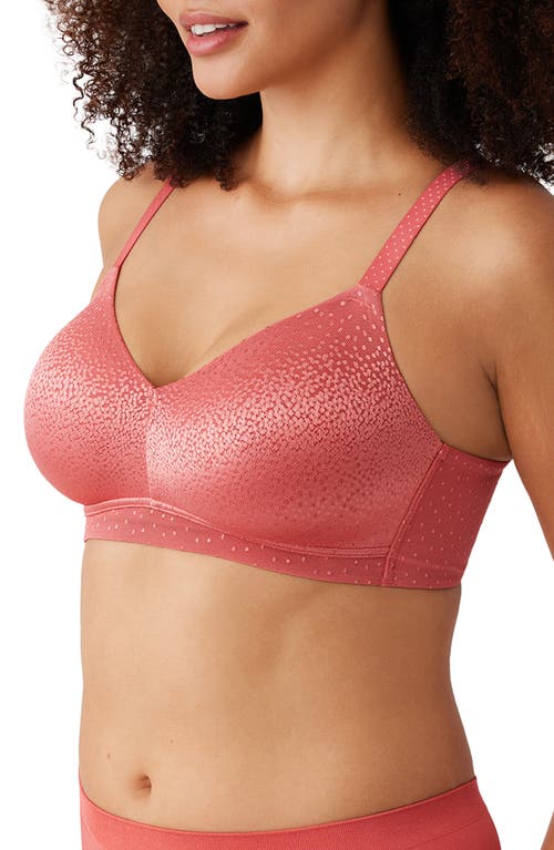 Shop Wacoal Back Appeal Wire Free Bra In Mineral Red