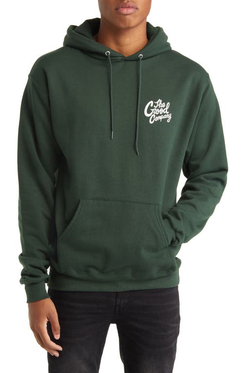 THE GOOD COMPANY Good Time Cotton Blend Graphic Hoodie in Green