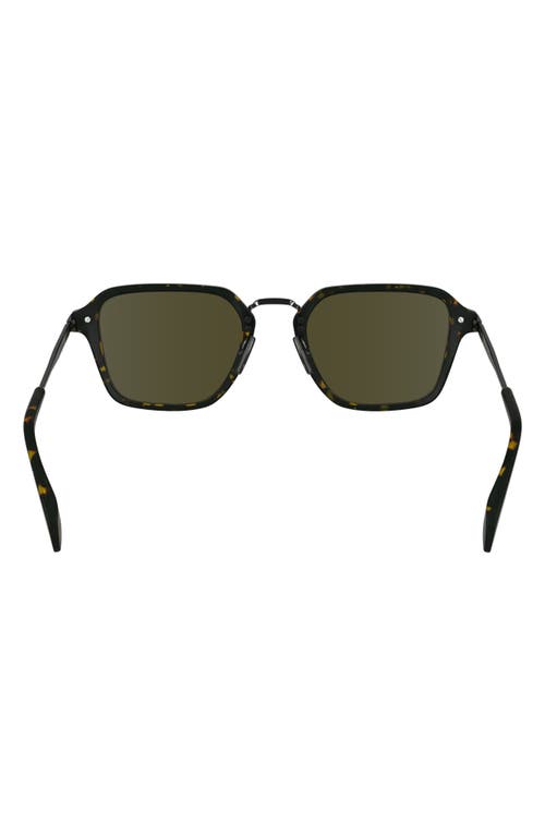 Paul Smith Kramer 52mm Rectangular Sunglasses In Dark Havana