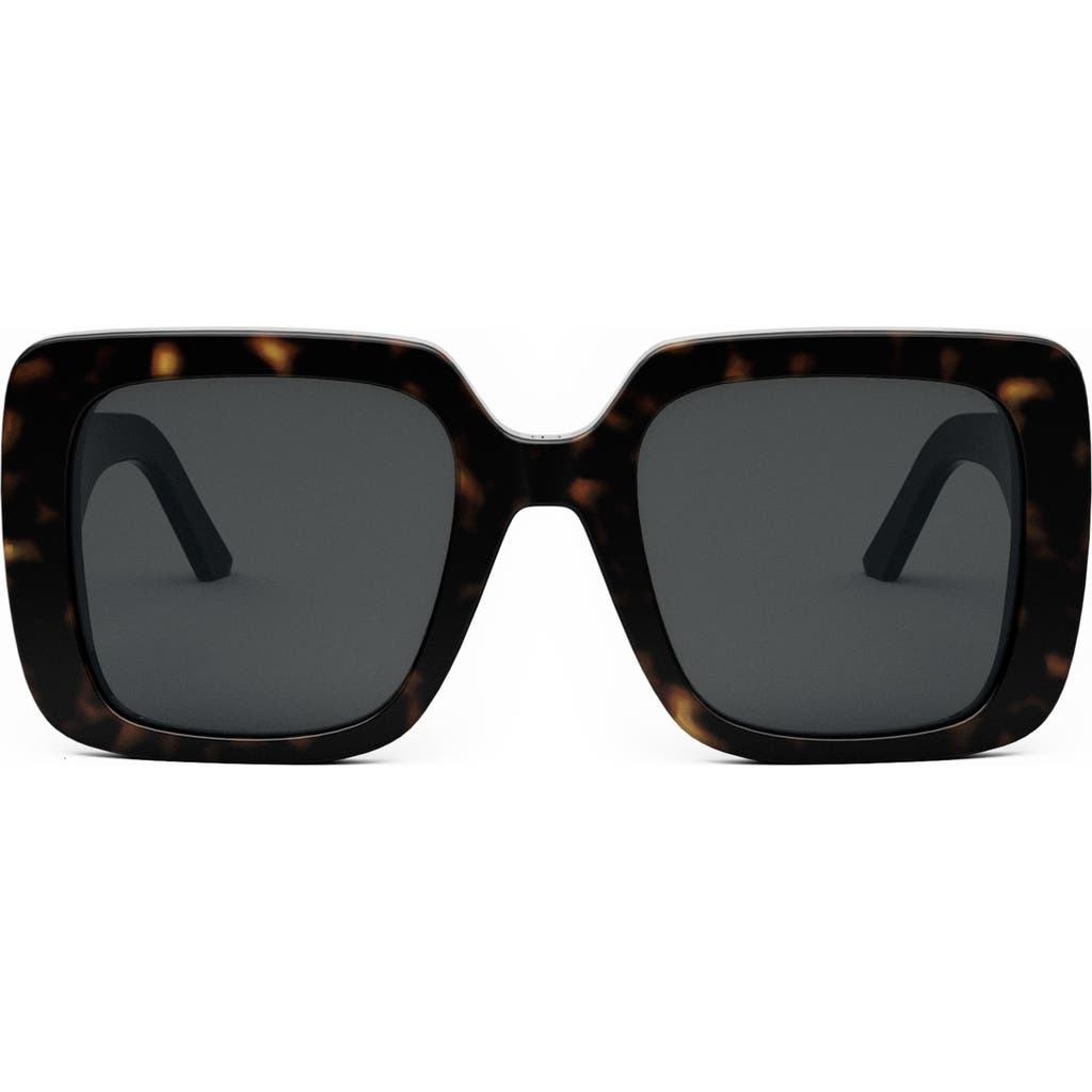 Dior Wil S3u 55mm Square Sunglasses In Black