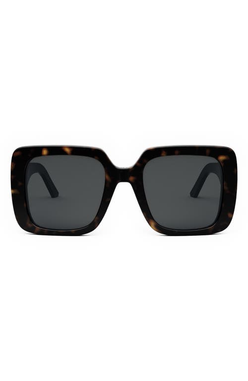 Wildior S3U 55mm Square Sunglasses in Dark Havana /Smoke Polarized at Nordstrom