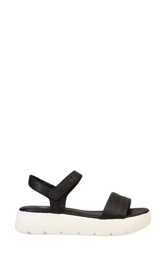Shop Eileen Fisher Jolie Ankle Strap Platform Sandal In Black